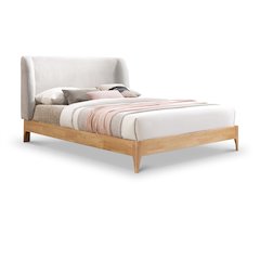 Ventura Grey Polyester Fabric Full Bed