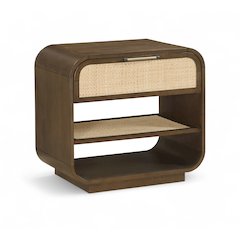 Windsor Brown Solid Wood Nightstand