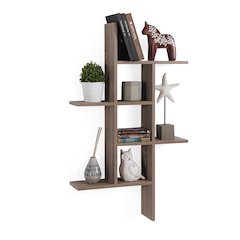 Cantilever Wall Shelf - Weathered Oak