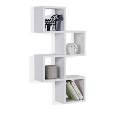 Cubby Chessboard Wall Shelf – White
