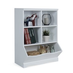 Multi-Cubby Storage Cabinet - White
