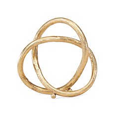 Gold Eternal Loop Metal Sculpture