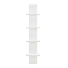 Arica Utility Column 4-Tier Spine Wall Shelves