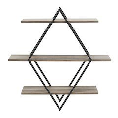 Antigua Crossed Double Diamond Shelf Unit