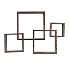 Intersecting Cube Shelves - Black
