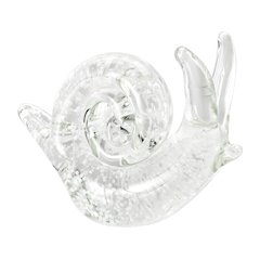 Lorelei Glow-in-the-Dark Decorative Accent Glass Sculpture Figure - Snail