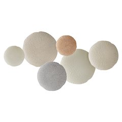 Savanna Multi-Color Earth Toned Connected Circle Plate Metal Wall Art