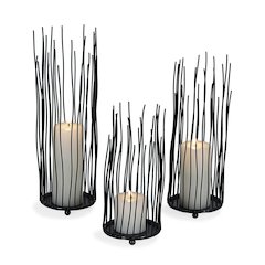 Willow Iron Candleholder 3-piece Set