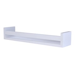 Single Tier 18" Wall Mount Decorative Spice Organizer Rack Shelf– White