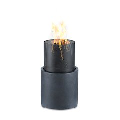 22" Wood Burning Faux Stone Fire Column