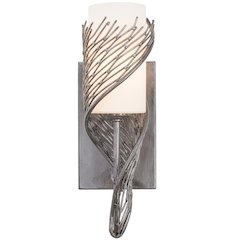 Flow 1-Lt Left Sconce - Steel