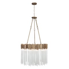 Matrix 6-Lt Pendant - Havana Gold