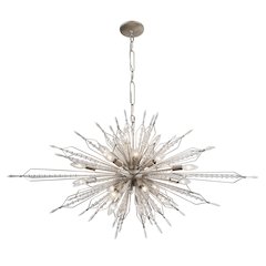 Orbital 20-Lt Oval Linear Pendant - Gold Dust
