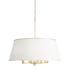 Coco 8-Lt Pendant - Matte White/French Gold