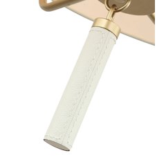 Secret Agent 5-Lt Pendant - Painted Gold/White Leather