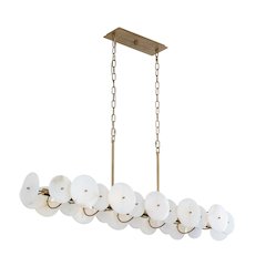 Cosmos 10-Lt Linear Pendant - Havana Gold