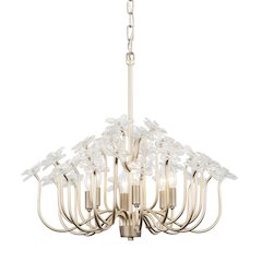 Wildflower 6-Lt Chandelier - Gold Dust/Artifact