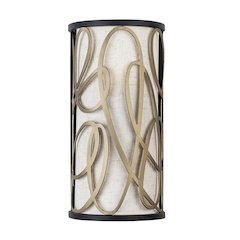 Scribble 2-Lt Sconce - Matte Black/Artifact