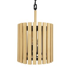 Suratto 2-Lt   Pendant - Matte Black/Honey Blonde