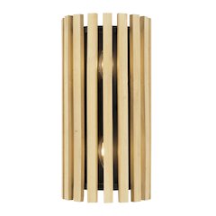 Suratto 2-Lt   Sconce - Matte Black/Honey Blonde