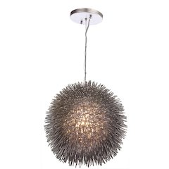 Urchin 1-Lt Pendant - Painted Chrome