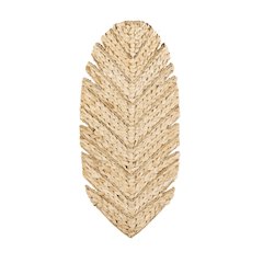 Banana Leaf 3-Lt Sconce - French Gold/Natural Seagrass
