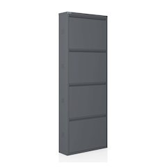 Antibacterial 4 Tier metal shoe cabinet side holes