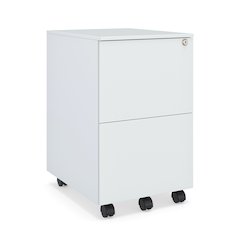 Ceha 2 Drawer Mobile File Cabinet with Lock