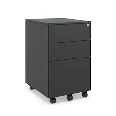 Ceha 2+1 Drawer Mobile File Cabinet with Lock