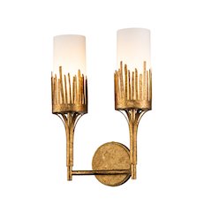 Sawgrass 2 Lt Sconce in Gold Leaf