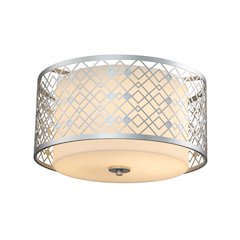 Ziggy Flush Mount in Lacquered Silver