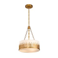 Sawgrass Medium Pendant in Gold Leaf