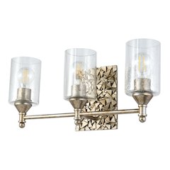 Mosaic 3-Light Vanity Light In Antique Silver