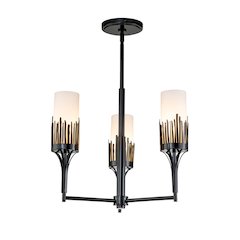 Sawgrass 3 Lt Chandelier in Black
