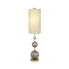 Marie Buffet Table Lamp Classic Orb Shape with Linen Shade