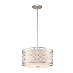 Ziggy Large Pendant in Lacquered Silver