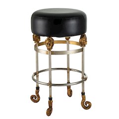 Armory Short Black Bar Stool