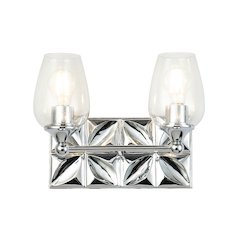 Epsilon Modern 2 Light Bath Vanity in Polished Chrome
