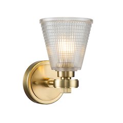 Gunnislake1 1 Light Bath Light in Brushed Brass