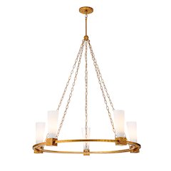 Kristy 5 Light Chandelier Gold