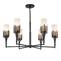 Sawgrass 6 Lt Chandelier in Black