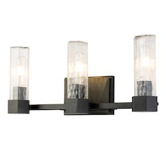 Novarre 3 Light Bath Vanity In Grey And Black