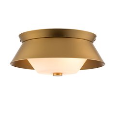 Bowtie Flush Mount in Lacquered Gold