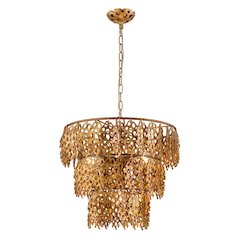 Coral Luxe Pendant in Gold Leaf