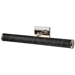 Coates Large Picture Light in Black Marble