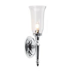 Dryden 1 Light Bath Light in Polished Chrome