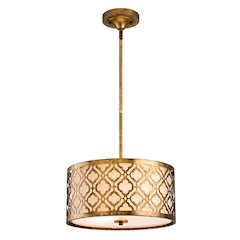 Distressed Gold Arabella Medium island Pendant convertible Semi Flush