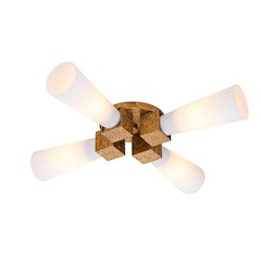 Kristy 4 Light Flush Mount Gold