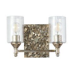 Mosaic 2-Light Vanity Light In Antique Silver