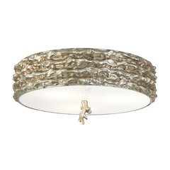 Trellis Silver 3-Light Flush